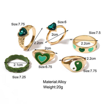 Enamel Ring Set